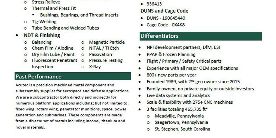 acutec capabilities 3