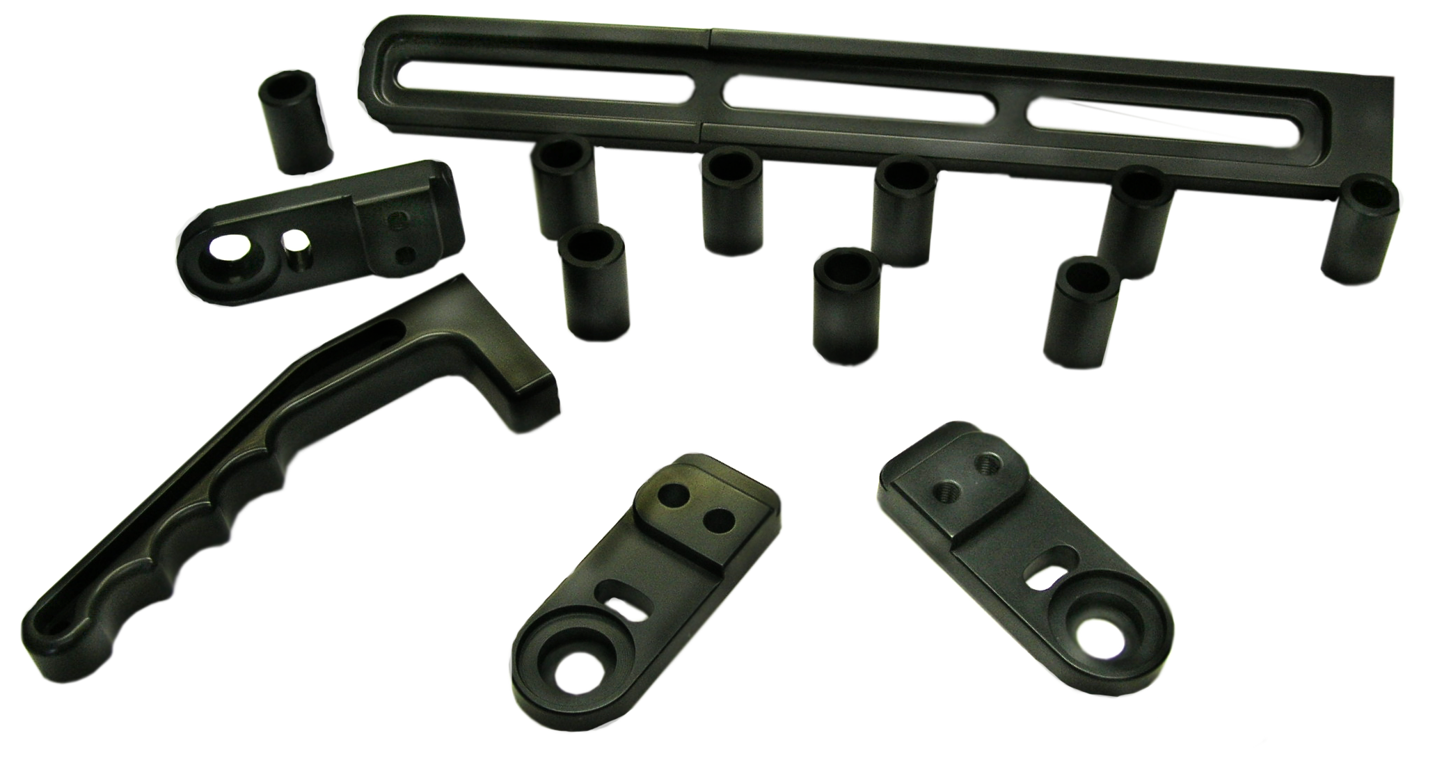 Black anodized parts